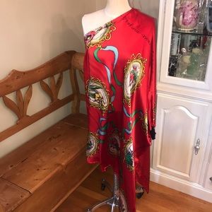 SALE!!! Silk Off Shoulder Dress Voom